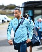 18 March 2023; Craig Dias of Dublin arrives before the Allianz Football League Division 2 match between Meath and Dublin at Páirc Tailteann in Navan, Meath. Photo by David Fitzgerald/Sportsfile