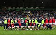 18 March 2023; The Meath team before the Allianz Football League Division 2 match between Meath and Dublin at Páirc Tailteann in Navan, Meath. Photo by David Fitzgerald/Sportsfile