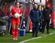 18 March 2023; Shelbourne manager Noel King issues instructions during the SSE Airtricity Women's Premier Division match between Shelbourne and Shamrock Rovers at Tolka Park in Dublin. Photo by Tyler Miller/Sportsfile