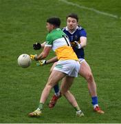 18 March 2023; Ruairí McNamee of Offaly in action against Jack Kennedy of Tipperary during the Allianz Football League Division 3 match between Tipperary and Offaly at FBD Semple Stadium in Thurles, Tipperary. Photo by Ray McManus/Sportsfile