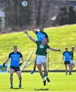 18 March 2023; James McCarthy of Dublin in action against Jack Flynn of Meath during the Allianz Football League Division 2 match between Meath and Dublin at Páirc Tailteann in Navan, Meath. Photo by David Fitzgerald/Sportsfile