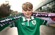 18 March 2023; Ireland supporter Ronan Belousek before the Guinness Six Nations Rugby Championship match between Ireland and England at Aviva Stadium in Dublin. Photo by Ramsey Cardy/Sportsfile