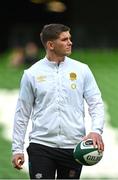 18 March 2023; Owen Farrell of England before the Guinness Six Nations Rugby Championship match between Ireland and England at the Aviva Stadium in Dublin. Photo by Seb Daly/Sportsfile