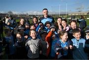18 March 2023; Brian Fenton of Dublin with members of Raheny GAA after the Allianz Football League Division 2 match between Meath and Dublin at Páirc Tailteann in Navan, Meath. Photo by David Fitzgerald/Sportsfile