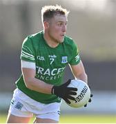 18 March 2023; Cian McManus of Fermanagh in action during the Allianz Football League Division 3 match between Fermanagh and Westmeath at St Josephs Park in Ederney, Fermanagh. Photo by Stephen Marken/Sportsfile