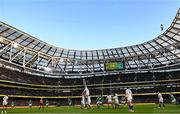 18 March 2023; Ryan Baird of Ireland and David Ribbans of England battle for possession during a line-out during the Guinness Six Nations Rugby Championship match between Ireland and England at Aviva Stadium in Dublin. Photo by Ramsey Cardy/Sportsfile