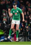 18 March 2023; Jonathan Sexton of Ireland celebrates kicking a conversion during the Guinness Six Nations Rugby Championship match between Ireland and England at Aviva Stadium in Dublin. Photo by Ramsey Cardy/Sportsfile