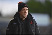 18 March 2023; Armagh manager Kieran McGeeney reacts late on during the Allianz Football League Division 1 match between Armagh and Galway at Box-It Athletic Grounds in Armagh. Photo by Ben McShane/Sportsfile