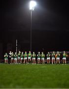 18 March 2023; Kerry players during a minute’s silence in memory of the late Liam Kearns before the Allianz Football League Division 1 match between Kerry and Roscommon at Austin Stack Park in Tralee, Kerry. Photo by Piaras Ó Mídheach/Sportsfile