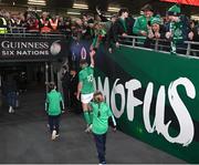 18 March 2023; Jonathan Sexton of Ireland leaves the pitch after his side's victory in the Guinness Six Nations Rugby Championship match between Ireland and England at Aviva Stadium in Dublin. Photo by Ramsey Cardy/Sportsfile