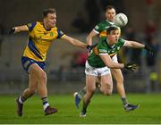 18 March 2023; Tadhg Morley of Kerry in action against Enda Smith of Roscommon during the Allianz Football League Division 1 match between Kerry and Roscommon at Austin Stack Park in Tralee, Kerry. Photo by Piaras Ó Mídheach/Sportsfile