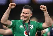 18 March 2023; Jonathan Sexton of Ireland celebrates after his sdie's victory in the Guinness Six Nations Rugby Championship match between Ireland and England at Aviva Stadium in Dublin. Photo by Harry Murphy/Sportsfile