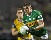 18 March 2023; Seán O'Shea of Kerry gets away from David Murray of Roscommon during the Allianz Football League Division 1 match between Kerry and Roscommon at Austin Stack Park in Tralee, Kerry. Photo by Piaras Ó Mídheach/Sportsfile