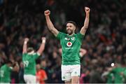 18 March 2023; Conor Murray of Ireland celebrates at the full-time whistle after the Guinness Six Nations Rugby Championship match between Ireland and England at Aviva Stadium in Dublin. Photo by Harry Murphy/Sportsfile