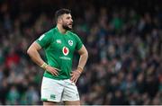 18 March 2023; Robbie Henshaw of Ireland during the Guinness Six Nations Rugby Championship match between Ireland and England at the Aviva Stadium in Dublin. Photo by Seb Daly/Sportsfile