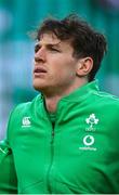 18 March 2023; Ryan Baird of Ireland before the Guinness Six Nations Rugby Championship match between Ireland and England at the Aviva Stadium in Dublin. Photo by Seb Daly/Sportsfile