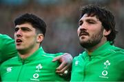 18 March 2023; Tom O'Toole, right, and Jimmy O'Brien of Ireland before the Guinness Six Nations Rugby Championship match between Ireland and England at the Aviva Stadium in Dublin. Photo by Seb Daly/Sportsfile