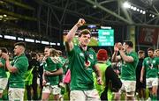 18 March 2023; Ryan Baird of Ireland after his side's victory in the Guinness Six Nations Rugby Championship match between Ireland and England at Aviva Stadium in Dublin. Photo by Harry Murphy/Sportsfile