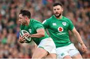 18 March 2023; Hugo Keenan, left, and Robbie Henshaw of Ireland during the Guinness Six Nations Rugby Championship match between Ireland and England at Aviva Stadium in Dublin. Photo by Ramsey Cardy/Sportsfile