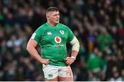 18 March 2023; Tadhg Furlong of Ireland during the Guinness Six Nations Rugby Championship match between Ireland and England at Aviva Stadium in Dublin. Photo by Ramsey Cardy/Sportsfile