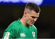 18 March 2023; Jonathan Sexton of Ireland leaves the pitch with an injury during the Guinness Six Nations Rugby Championship match between Ireland and England at Aviva Stadium in Dublin. Photo by Ramsey Cardy/Sportsfile