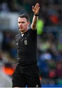 17 March 2023; Referee Damien MacGraith during the SSE Airtricity Men's Premier Division match between Shamrock Rovers and St Patrick's Athletic at Tallaght Stadium in Dublin. Photo by Tyler Miller/Sportsfile