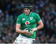 18 March 2023; Ryan Baird of Ireland during the Guinness Six Nations Rugby Championship match between Ireland and England at Aviva Stadium in Dublin. Photo by Harry Murphy/Sportsfile