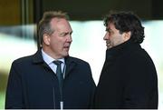 18 March 2023; IRFU chief executive officer Kevin Potts and IRFU performance director David Nucifora before the Guinness Six Nations Rugby Championship match between Ireland and England at Aviva Stadium in Dublin. Photo by Harry Murphy/Sportsfile