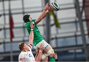 18 March 2023; Ryan Baird of Ireland takes possession in a lineout during the Guinness Six Nations Rugby Championship match between Ireland and England at Aviva Stadium in Dublin. Photo by Harry Murphy/Sportsfile