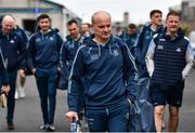 19 March 2023; Dublin manager Micheál Donoghue arrives before the Allianz Hurling League Division 1 Group B match between Dublin and Laois at Parnell Park in Dublin. Photo by Sam Barnes/Sportsfile
