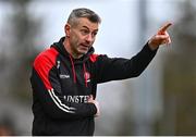 19 March 2023; Derry manager Rory Gallagher during the Allianz Football League Division 2 match between Derry and Clare at Derry GAA Centre of Excellence in Owenbeg, Derry. Photo by Ben McShane/Sportsfile