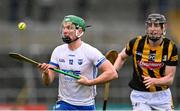 19 March 2023; Jack Prendergast of Waterford in action against David Blanchfield of Kilkenny during the Allianz Hurling League Division 1 Group B match between Waterford and Kilkenny at UPMC Nowlan Park in Kilkenny. Photo by Piaras Ó Mídheach/Sportsfile