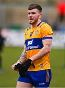 19 March 2023; Michael Garry of Clare reacts after the Allianz Football League Division 2 match between Derry and Clare at Derry GAA Centre of Excellence in Owenbeg, Derry. Photo by Ben McShane/Sportsfile