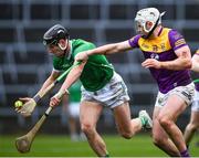 19 March 2023; Conor Boylan of Limerick in action against Rory O'Connor of Wexford during the Allianz Hurling League Division 1 Group A match between Limerick and Wexford at TUS Gaelic Grounds in Limerick. Photo by Tyler Miller/Sportsfile