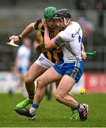 19 March 2023; Iarlaith Daly of Waterford in action against Eoin Cody of Kilkenny during the Allianz Hurling League Division 1 Group B match between Waterford and Kilkenny at UPMC Nowlan Park in Kilkenny. Photo by Piaras Ó Mídheach/Sportsfile