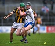 19 March 2023; Iarlaith Daly of Waterford in action against Eoin Cody of Kilkenny during the Allianz Hurling League Division 1 Group B match between Waterford and Kilkenny at UPMC Nowlan Park in Kilkenny. Photo by Piaras Ó Mídheach/Sportsfile