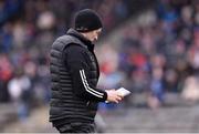 19 March 2023; Tyrone joint-manager Brian Dooher ahead of the Allianz Football League Division 1 match between Monaghan and Tyrone at St Tiernach's Park in Clones, Monaghan. Photo by Daire Brennan/Sportsfile