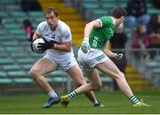 19 March 2023; Darragh Kirwan of Kildare in action against Michael Donovan of Limerick during the Allianz Football League Division 2 match between Limerick and Kildare at TUS Gaelic Grounds in Limerick. Photo by Tyler Miller/Sportsfile