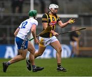 19 March 2023; Pádraig Walsh of Kilkenny in action against Jack Prendergast of Waterford during the Allianz Hurling League Division 1 Group B match between Waterford and Kilkenny at UPMC Nowlan Park in Kilkenny. Photo by Piaras Ó Mídheach/Sportsfile
