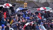 19 March 2023; Supporters watch on during the Allianz Football League Division 1 match between Monaghan and Tyrone at St Tiernach's Park in Clones, Monaghan. Photo by Daire Brennan/Sportsfile