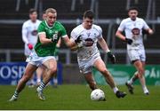 19 March 2023; Jack Sargent of Kildare in action against Gordon Brown of Limerick during the Allianz Football League Division 2 match between Limerick and Kildare at TUS Gaelic Grounds in Limerick. Photo by Tyler Miller/Sportsfile