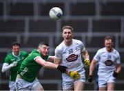 19 March 2023; Daniel Flynn of Kildare in action against Brian Fanning of Limerick during the Allianz Football League Division 2 match between Limerick and Kildare at TUS Gaelic Grounds in Limerick. Photo by Tyler Miller/Sportsfile
