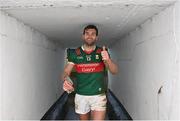 19 March 2023; Aidan O'Shea of Mayo celebrates after his side's victory in the Allianz Football League Division 1 match between Donegal and Mayo at MacCumhaill Park in Ballybofey, Donegal. Photo by Ramsey Cardy/Sportsfile