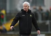 19 March 2023; Donegal manager Paddy Carr during the Allianz Football League Division 1 match between Donegal and Mayo at MacCumhaill Park in Ballybofey, Donegal. Photo by Ramsey Cardy/Sportsfile