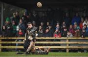 19 March 2023; Hugh Corkery of Kilkenny RFC during the Bank of Ireland Provincial Towns Cup Third Round match between Gorey RFC and Kilkenny RFC at Gorey RFC in Wexford. Photo by Matt Browne/Sportsfile