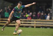 19 March 2023; Mark Kehoe of Gorey RFC during the Bank of Ireland Provincial Towns Cup Third Round match between Gorey RFC and Kilkenny RFC at Gorey RFC in Wexford. Photo by Matt Browne/Sportsfile