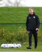 20 March 2023; Manager Stephen Kenny during a Republic of Ireland training session at FAI National Training Centre in Abbotstown, Dublin. Photo by Stephen McCarthy/Sportsfile