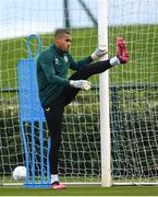 20 March 2023; Goalkeeper Gavin Bazunu during a Republic of Ireland training session at FAI National Training Centre in Abbotstown, Dublin. Photo by Stephen McCarthy/Sportsfile