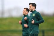 20 March 2023; Mikey Johnston during a Republic of Ireland training session at FAI National Training Centre in Abbotstown, Dublin. Photo by Stephen McCarthy/Sportsfile