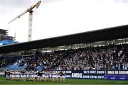 20 March 2023; Belvedere College players with their supporters after their defeat in the Bank of Ireland Leinster Rugby Schools Junior Cup semi-final replay match between Belvedere College and St Michael’s College at Energia Park in Dublin. Photo by Ben McShane/Sportsfile